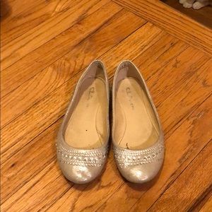 Rhinestone flats CL by Laundry sz 6.5